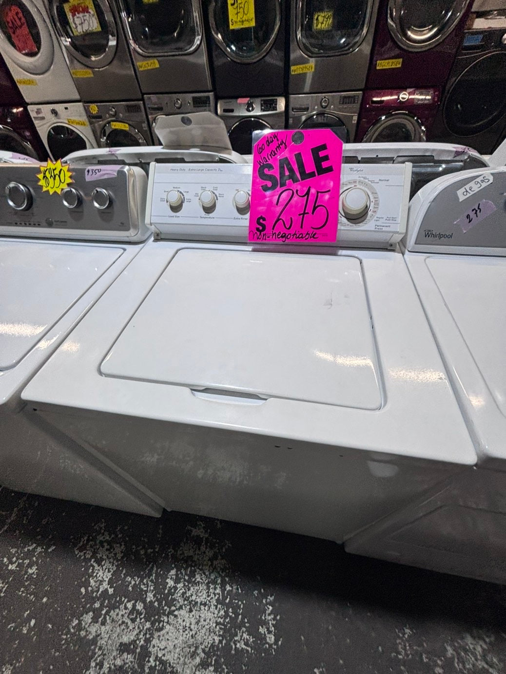 >*sale🎈whirlpool Top load washing machine w agitator 27" in good condition,used-Refurbished #TWE226B