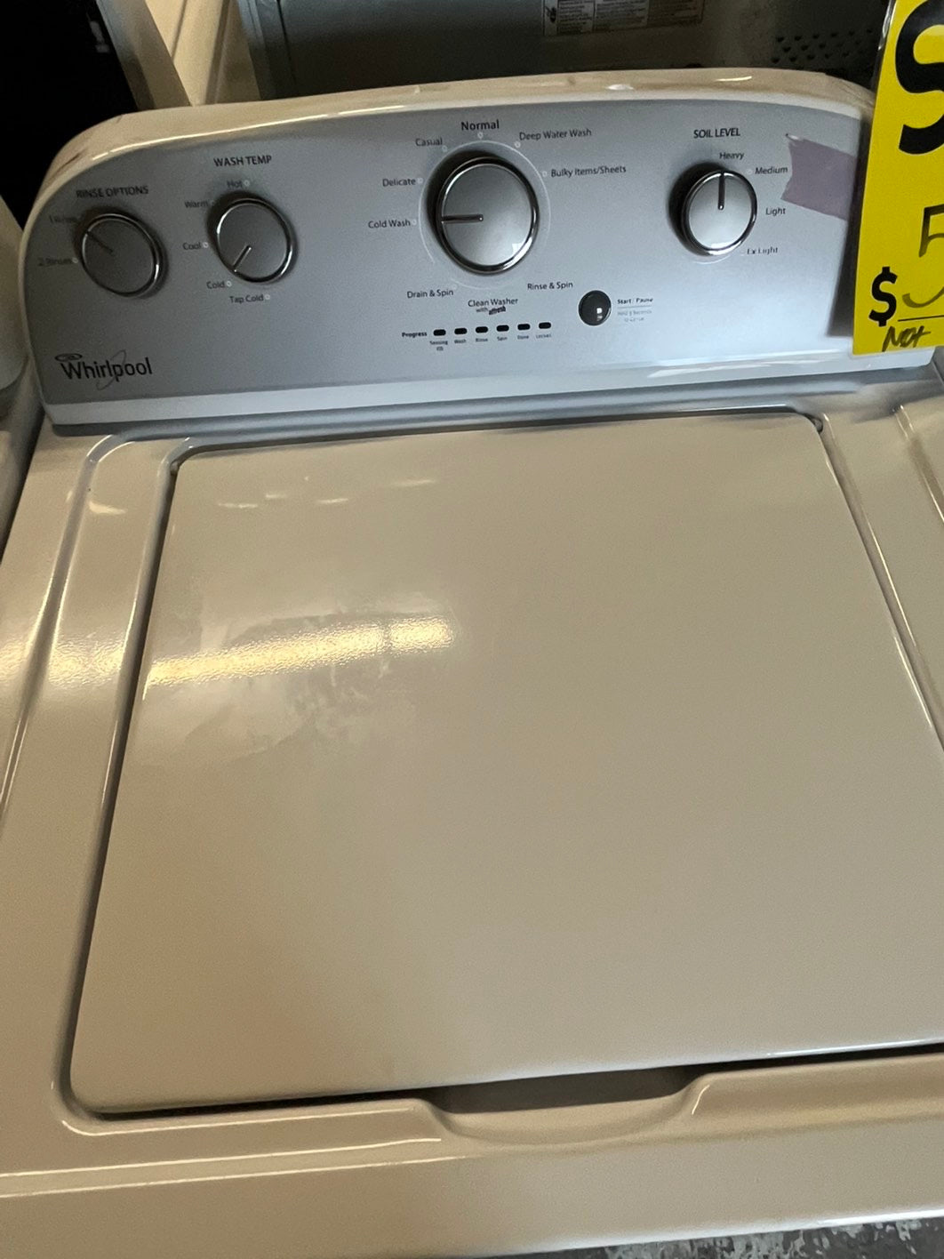 🎉 =Whirlpool dryer side by side electric 220v large capacity & top load washing machine with removable agitator used-Refurbished #WDWH23B