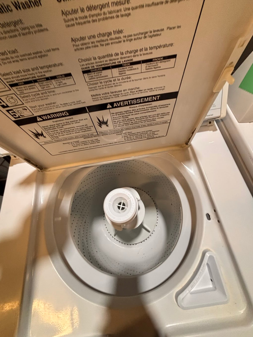 } sale🔥🔥whirlpool Top load washing machine w agitator 27" in good condition,working 💯 with warranty ! used-Refurbished #TW724TB