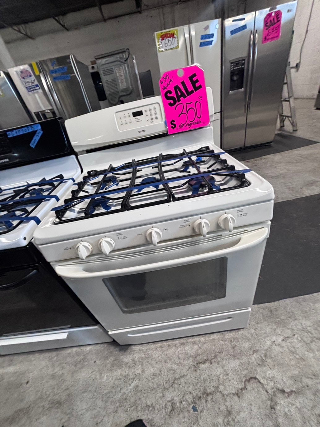 >*special🔥kenmore Gas range 5 burner  bake ,broil Hi/Lo self clean in used-Refurbished 30” #KGBG664B