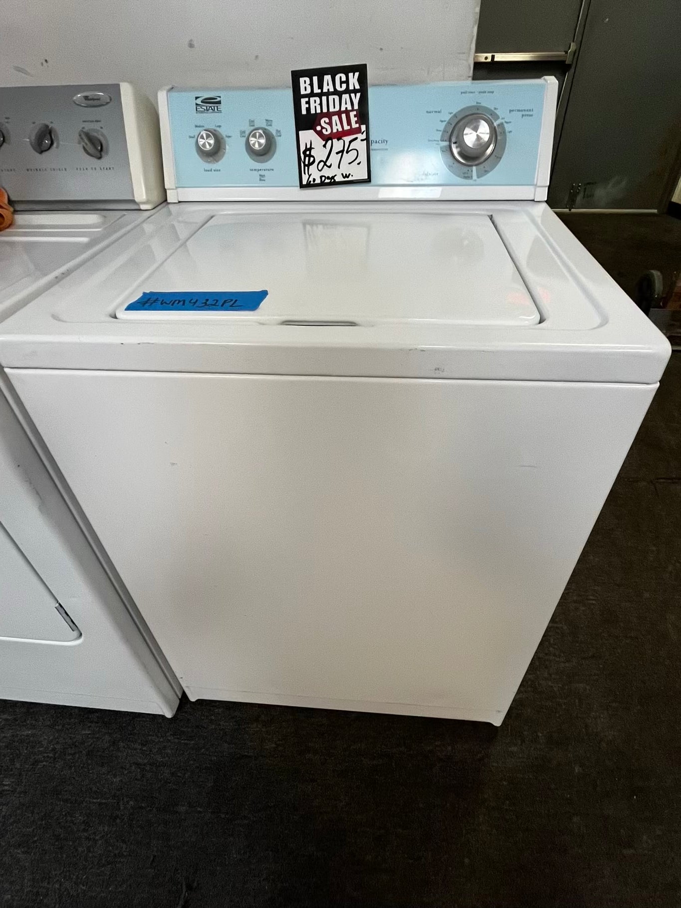 🎉 Black Friday ⚡️ State Whirlpool side x side washer top load w/agitator large capacity 27” Refurbished #WM432PL