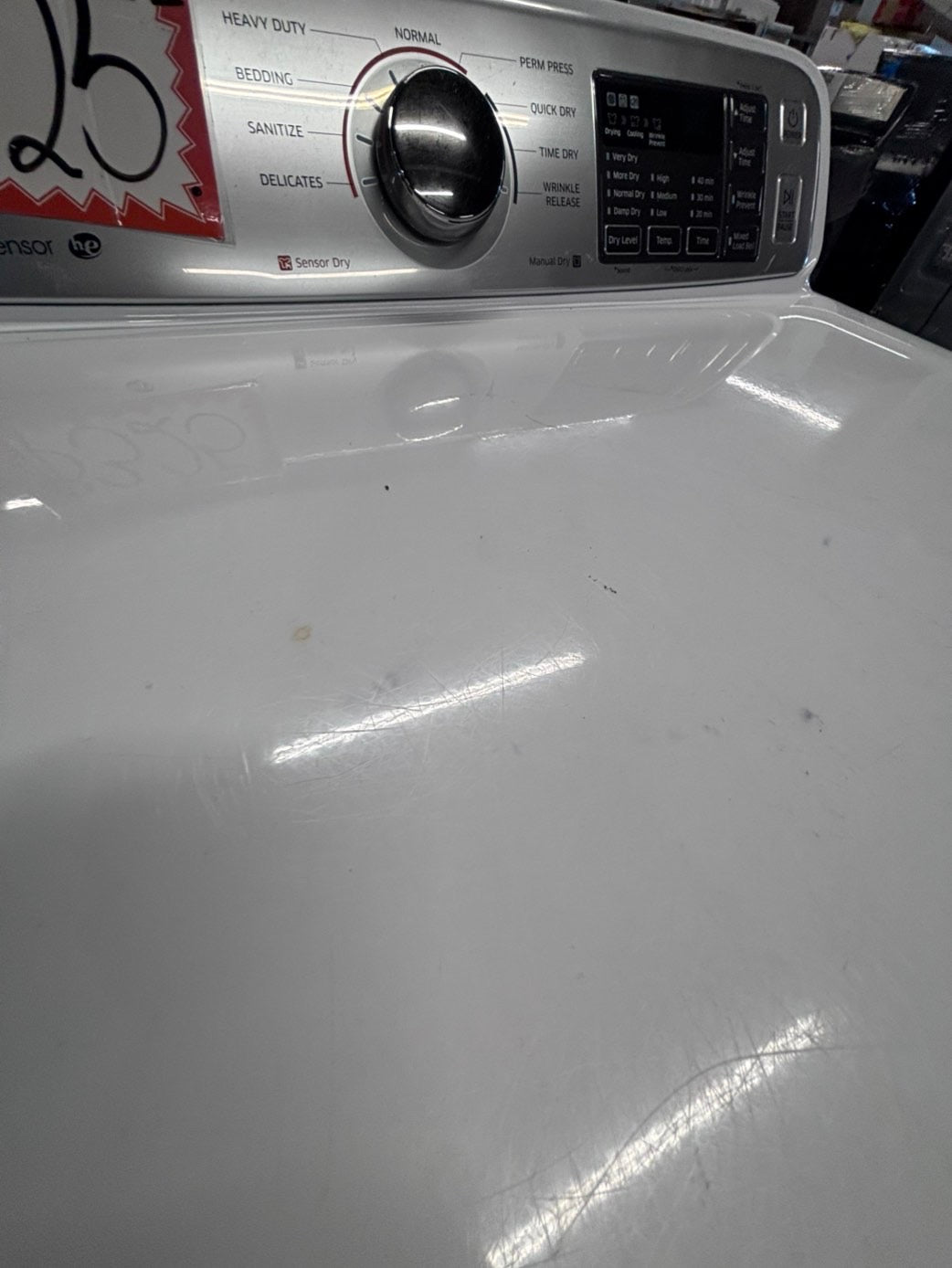>*Samsung side x side extra large capacity electric 220v dryer   27” used -Refurbished #SSAG65B
