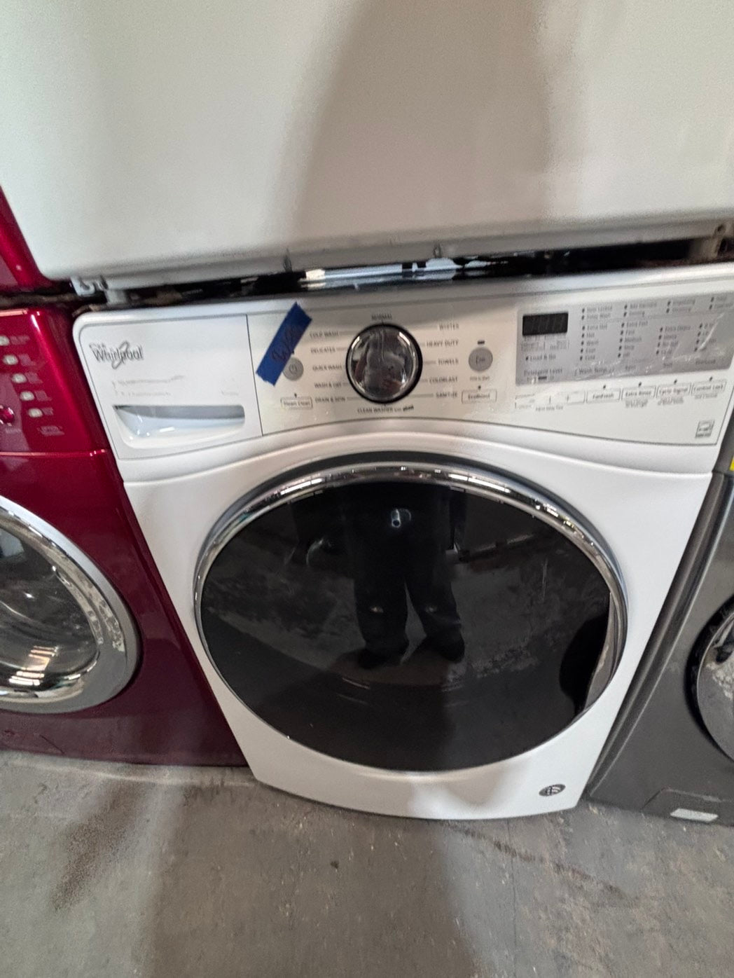 >*early July 4th special 🇺🇸whirlpool set electric 220v front load stackable or side by side - sensor dry in white color #ESSGEY2SET