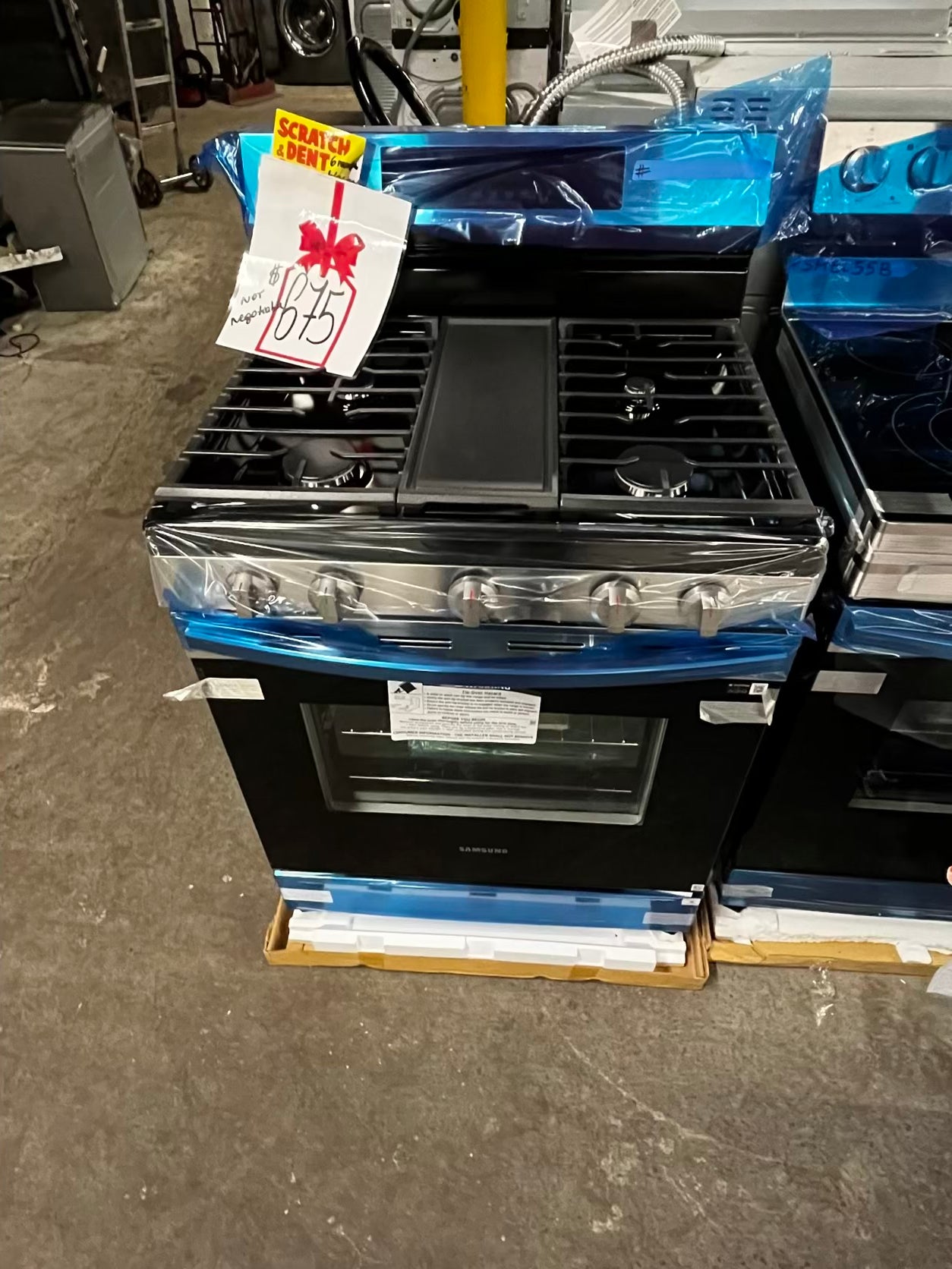 🎄Holiday Sale 🎁Samsung Open Box | Scratch & Dent 5.8 cu. ft. Gas Range 5 burner with Self-Cleaning Oven in Stainless Steel #GR74940B