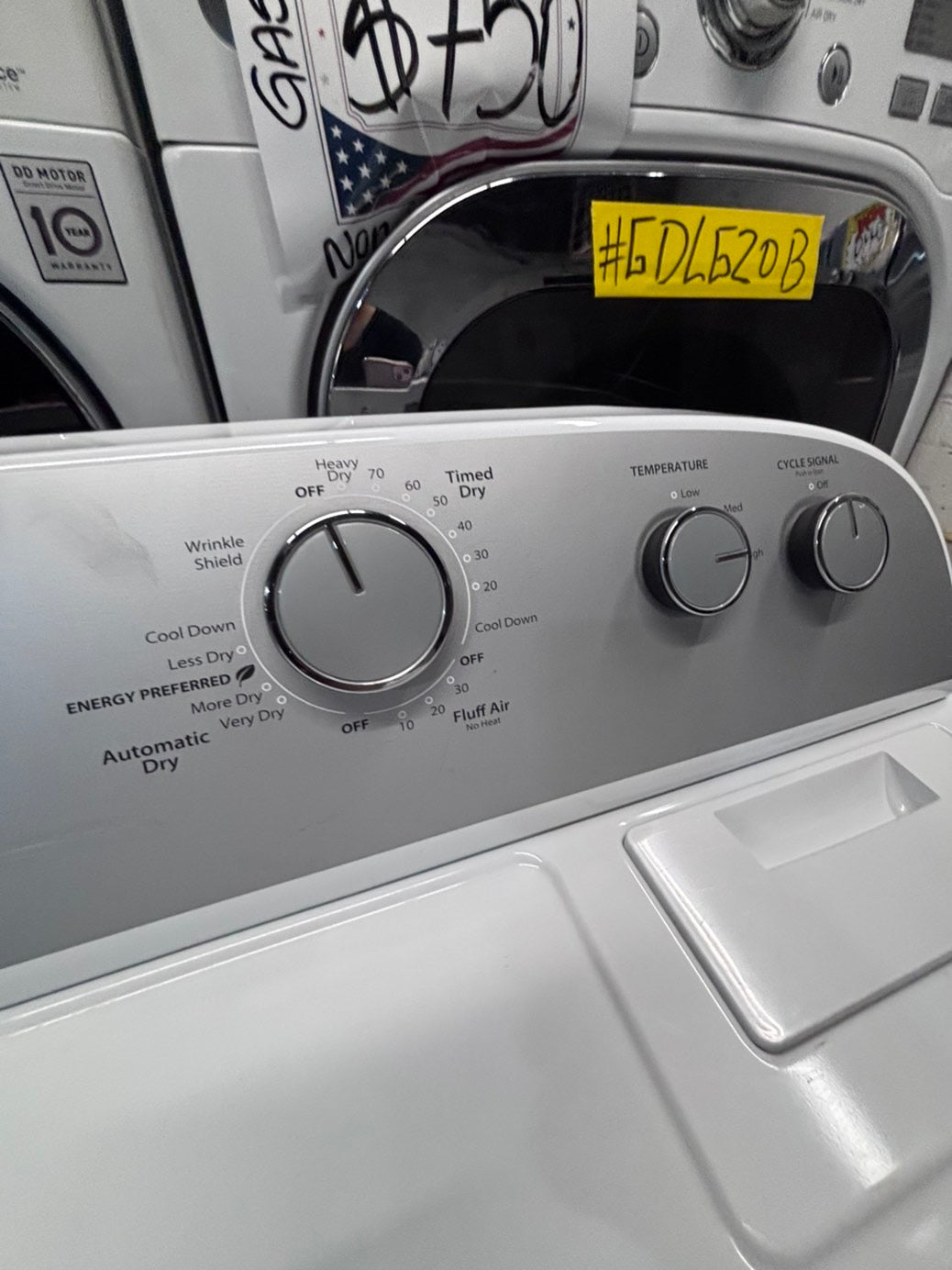 >*whirlpool side x side large capacity electric 220v dryer  in white 27” Refurbished #ED861B