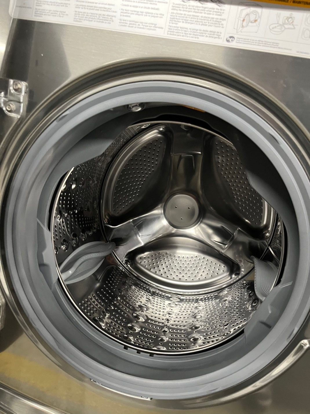 LG 4.5 cu. ft. Graphite Front Load Steam Washer 27-inch front load washer with 14 different programs and a 1,300 RPM operation #LFW45CBB