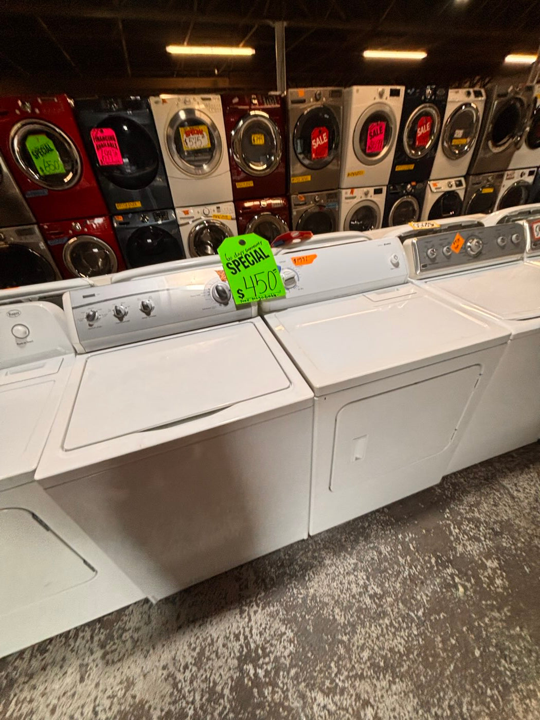 }}sale💥Kenmore top load washer with agitator & electric dryer 220v  set   top load side by side working 💯  with warranty top load side by side #TLSD61YB