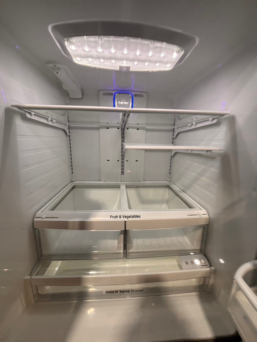 >*LG 33”wide 33” doors French door Refrigerator 33w x 69h x29 1/2depth. /stainless steel w/ ice water dispenser 33" #RLGH38B