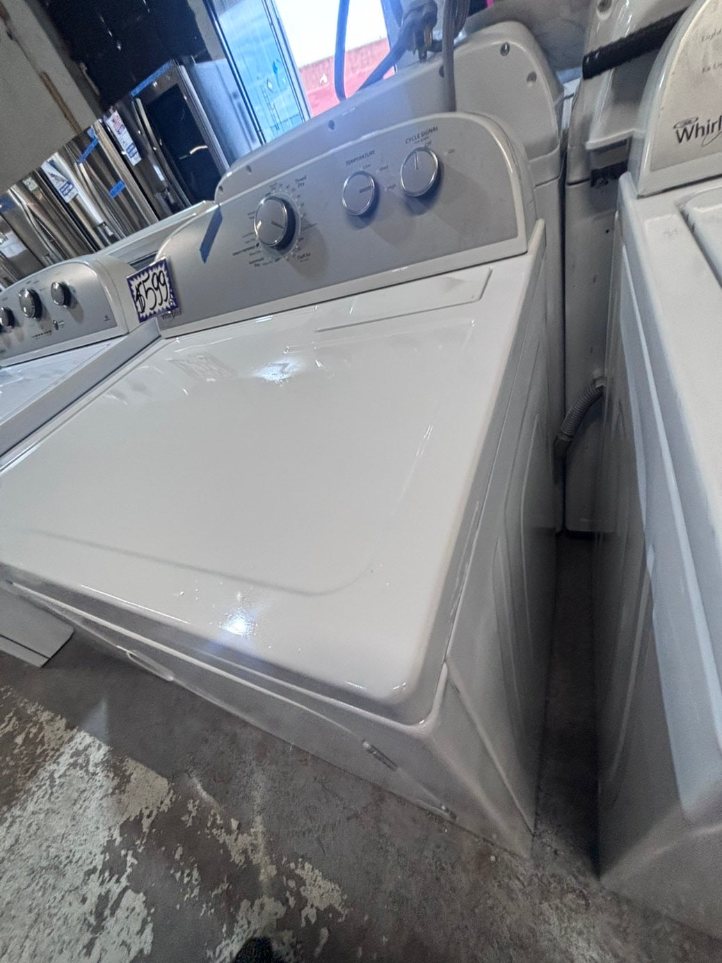 >>whirlpool top load washer large capacity with removable agitator  & electric dryer 220v  set top load side by side #MSR22YB