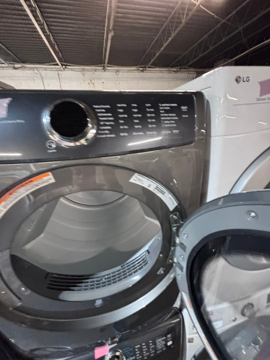 >* special 🔥Electrolux large capacity washer & dryer set electric 220v front load stackable or side by side - sensor dry in gray  #ELR9SET