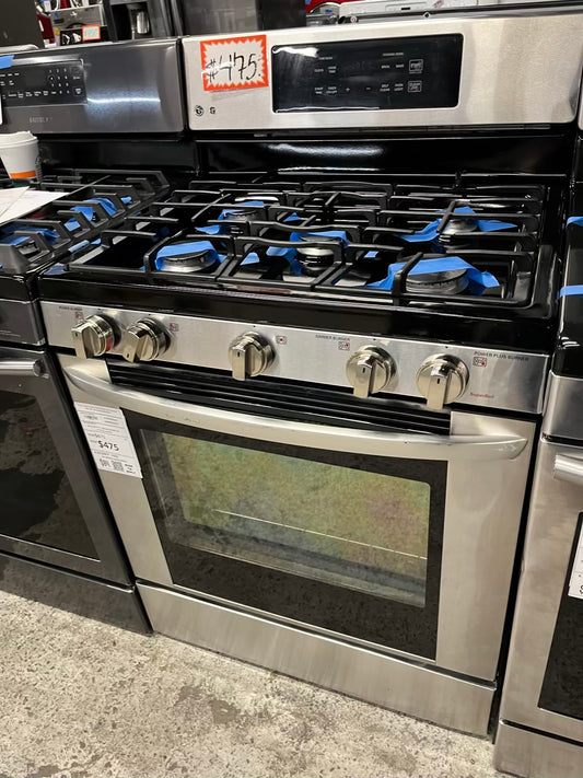LG gas range 5 burner bake broil self clean stainless steel I 30" Refurbished #ER275RB