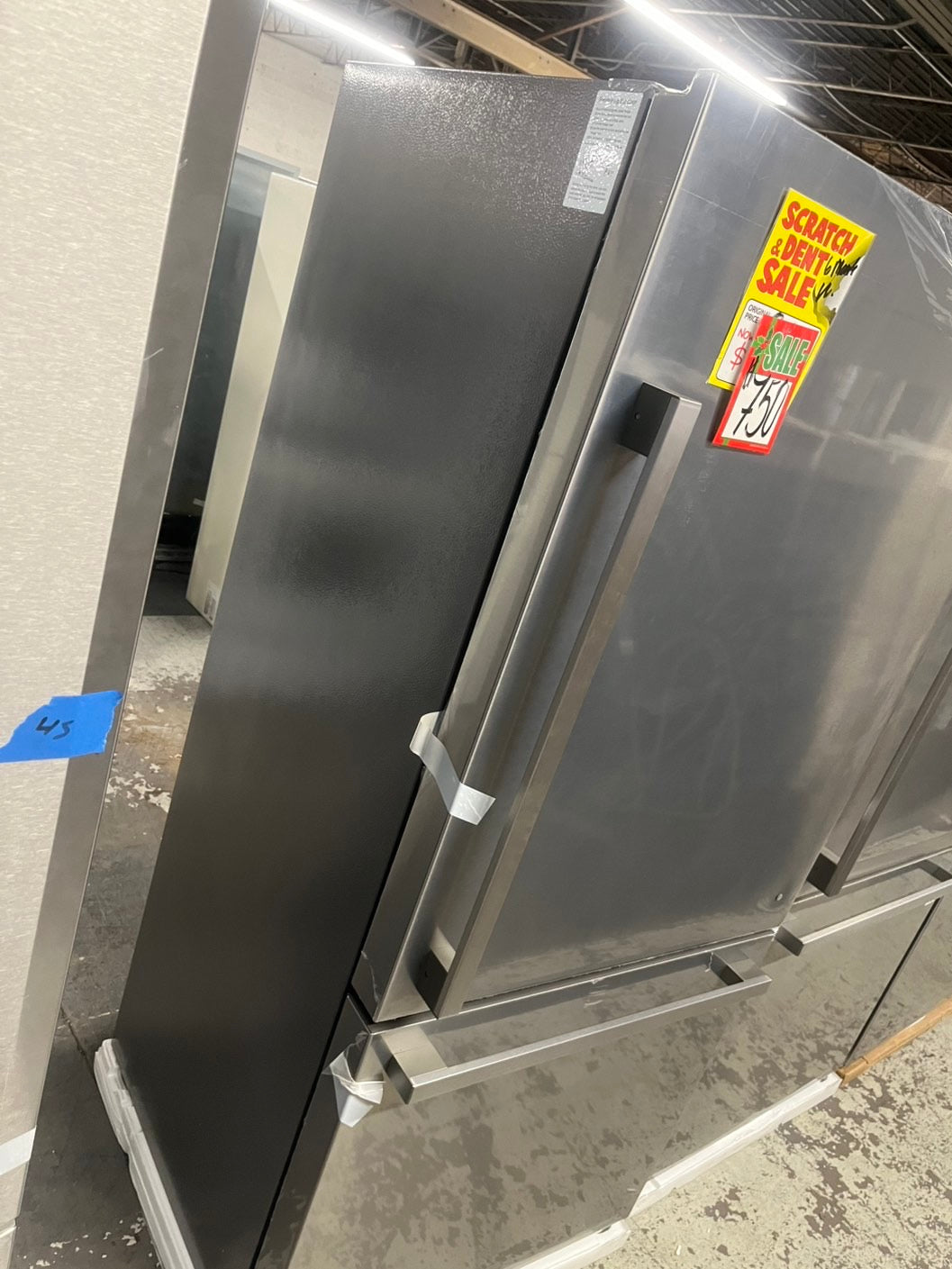 🎁🎄Holiday Sale‼️Open box 32” Hisense 17.2-cu ft Counter-Depth 32-in Wide Bottom-Freezer Refrigerator stainless steel #RFHS234B