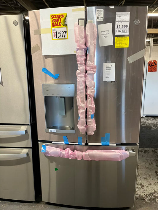 Open Box 📦 GE French Door Refrigerator stainless steel w/ice water dispenser - Item number #RF627KB 36” in