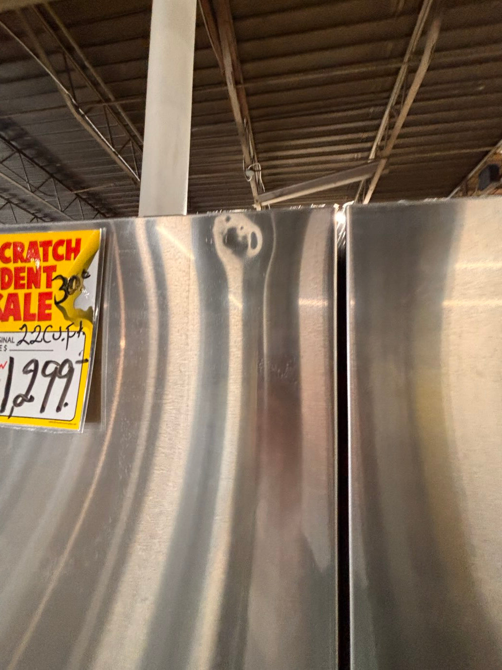 }}Samsung - 30” x 65.1/2 heigth x 30.1/5 depth. 22 cu. ft. 3-Door French Door Refrigerator w ice 🧊 maker inside - Stainless Steel #R22T5TPB