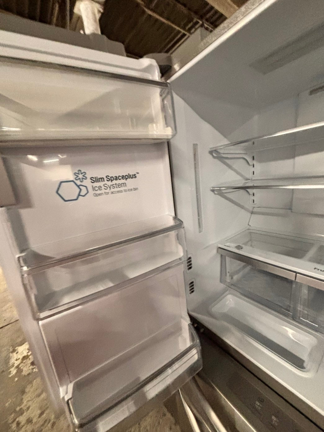 >sale🔥LG  French door 4-doors Refrigerator counter depth stainless steel w/ ice water dispenser great condition 36" used-refurbished #LGAW24BB
