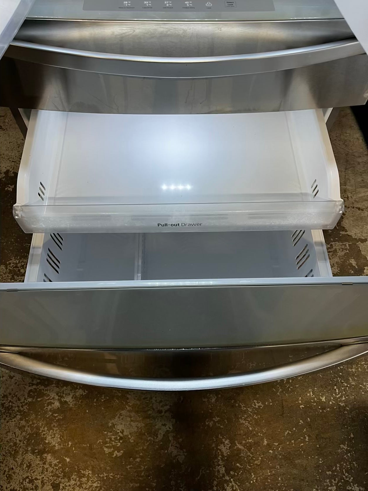 🎄Holiday Sale 🎁Used | Refurbished LG 36” French door refrigerator stainless steel *NO ice maker or water dispenser r- stock number #RF222941B