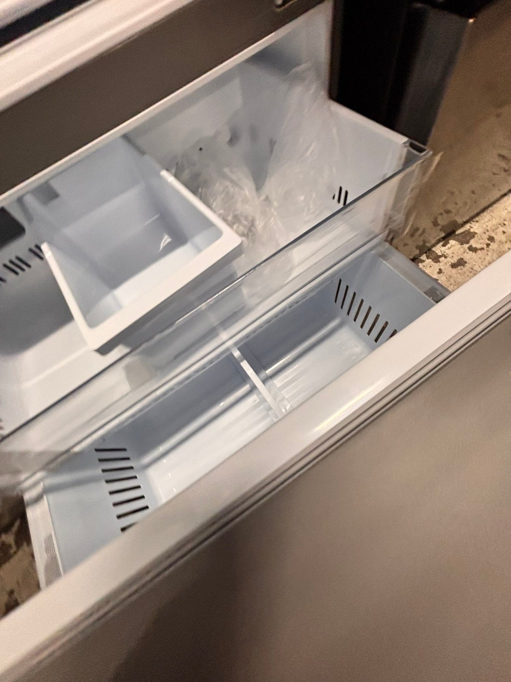 >special🎈New open box (costumer return ) LG - Counter-Depth MAX 25.5 Cu. Ft. French Door Smart Refrigerator with ice maker & water dispenser - Stainless Steel #RFLG55YB
