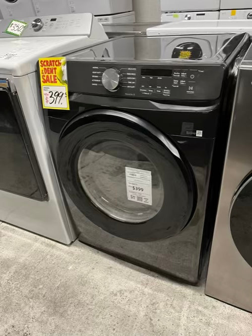 Open Box | Scratch & dent Open Box - Scratch & Dent Samsung - 7,5 Cu. Ft. Stackable Electric 220v Dryer with Sensor Dry - Fingerprint Resistant Black Stainless Steel 27” #RF2075B