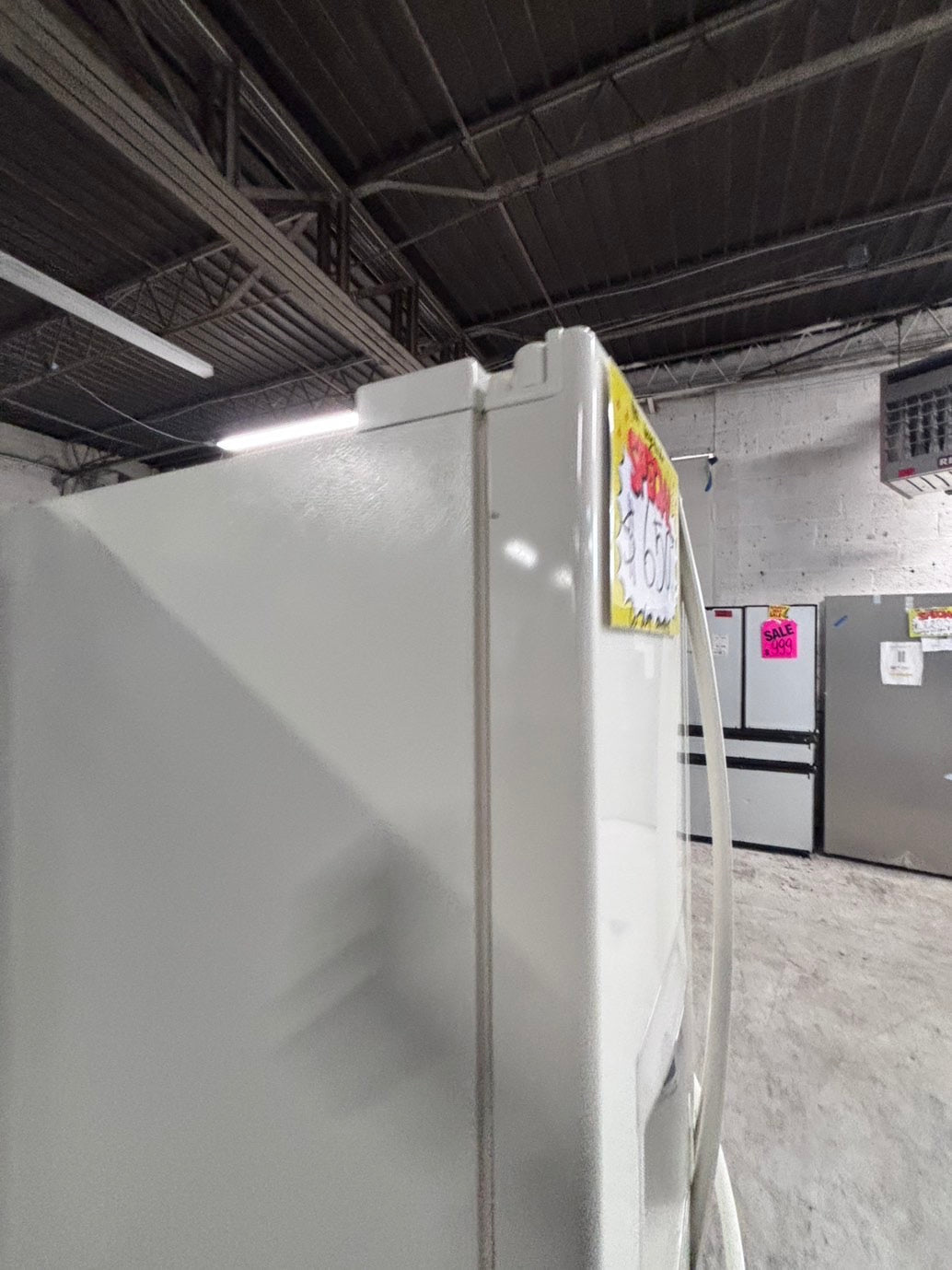 >special 🔥Used great condition used-Refurbished Kenmore  36”W x 69h x 30”depth french door refrigerator off white  w/ice & water dispenser 36 “ #RFK22CB