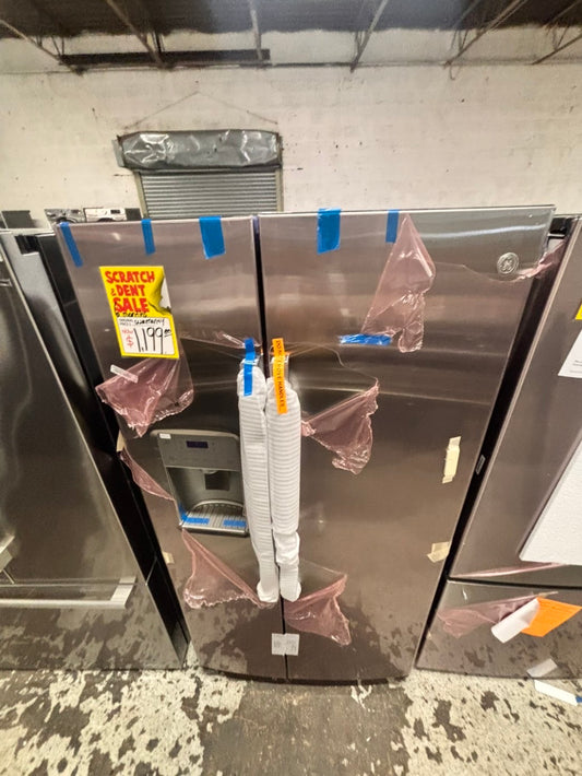 >New open Box 📦 GE 36”Side by Side Refrigerator stainless steel w/ice water dispenser  - #RSGR36LB