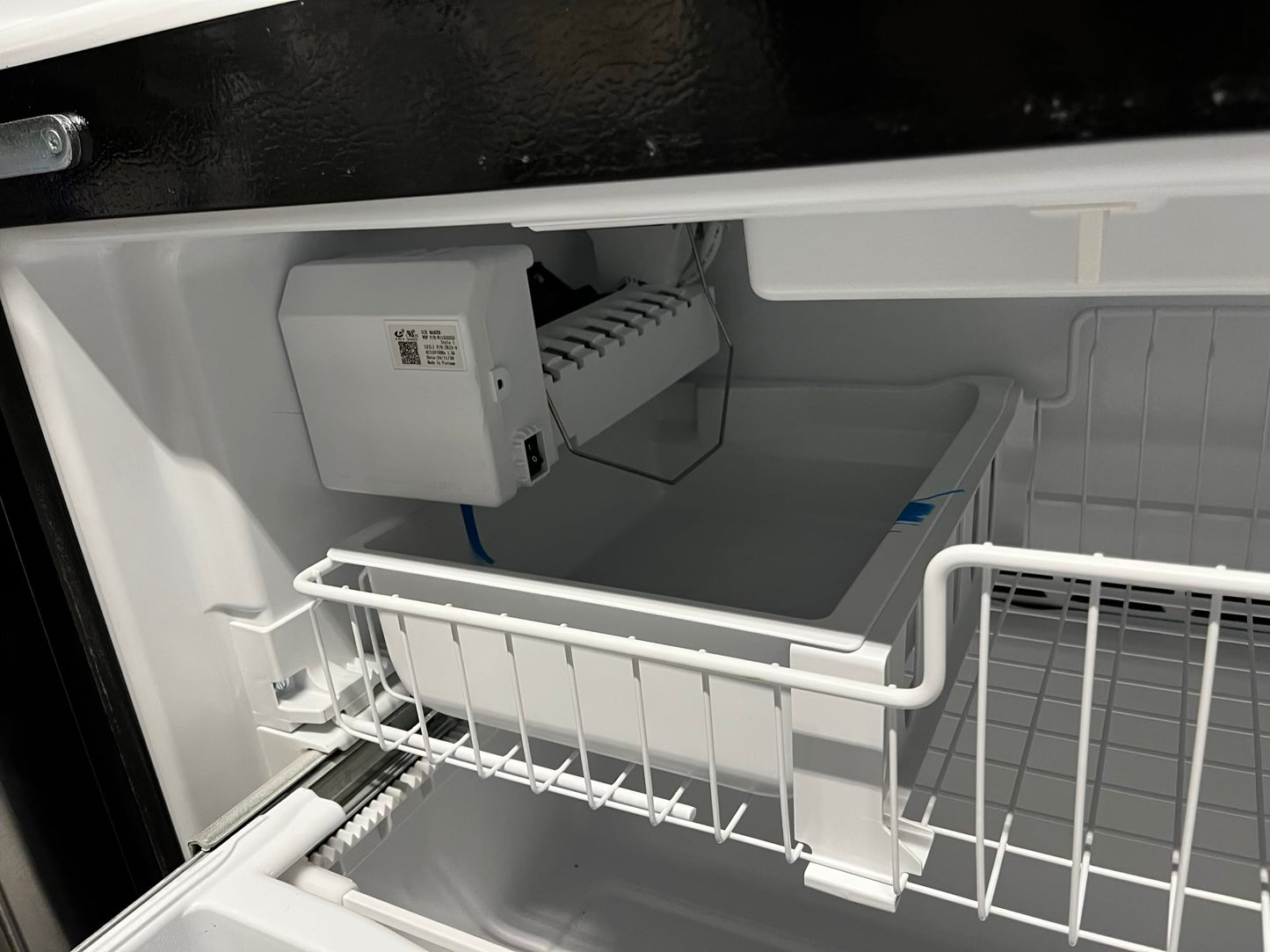 ~ ⚡️ Black Friday 🎉 Open Box 📦 scratch & Dent 36 in. 20 cu. ft. Counter Depth French Door Bottom Mount Refrigerator in Black with Elevated Deli Drawer Stock number #RF10934AB