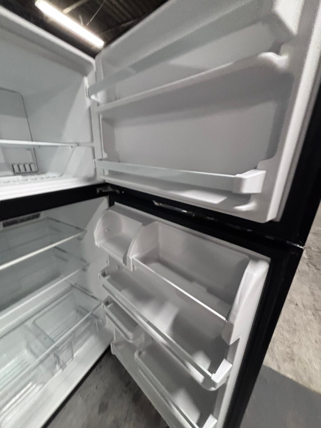 >2pc. Combo Special price🎉 whirlpool black top freezer refrigerator & electric stove same brand -used-refurbished 30" #RFWH39B2PC