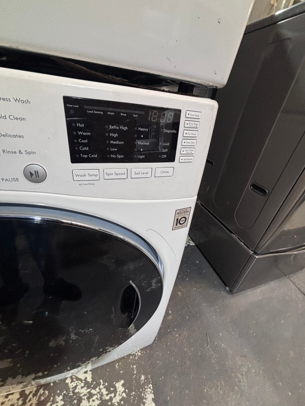 >*early July 4th special 🇺🇸kenmore washer & LG dryer mix & match set electric 220v front load stackable or side by side - sensor dry in white color #WH4YSET