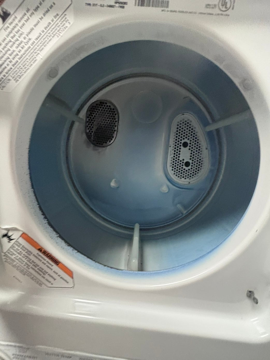 >Kenmore stacked laundry center Electric 220v washer & dryer set used -in white 24" #LC811L