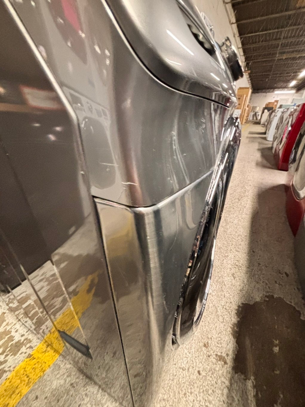 >💥Samsung silver  washer 4.5cu. ft. Large capacity, 27” stackable or side by side  used-refurbished         #SSD5GAB