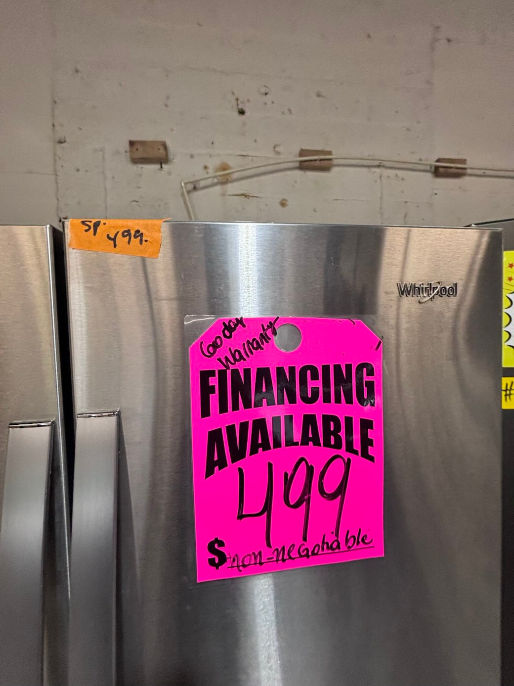 }SALE🔥🔥LG 33”x 65.1/2 h x 29”depth side by side Refrigerator and freezer with ice & water #WS33XV3B
