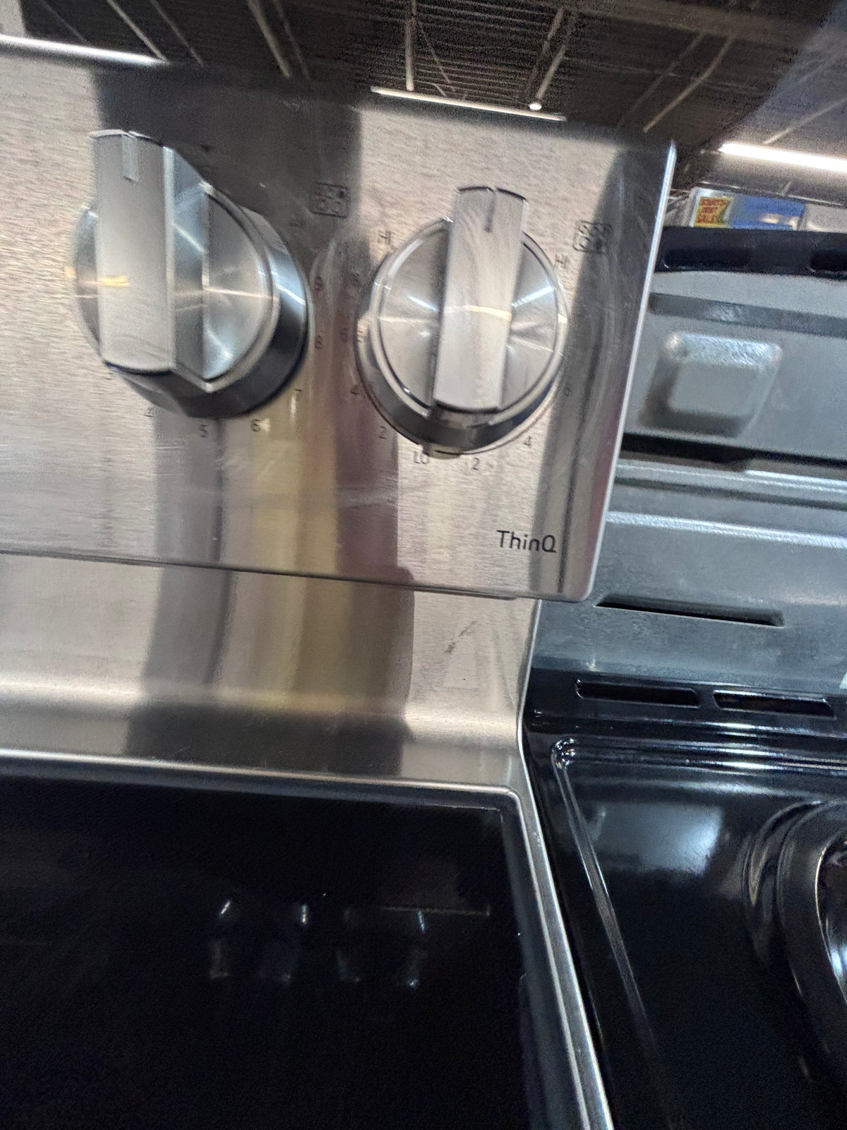}LG Airfry electric 220v glass top range bake Broil roast self clean convection oven stainless steel 30" used-Refurbished #LGE90W1B