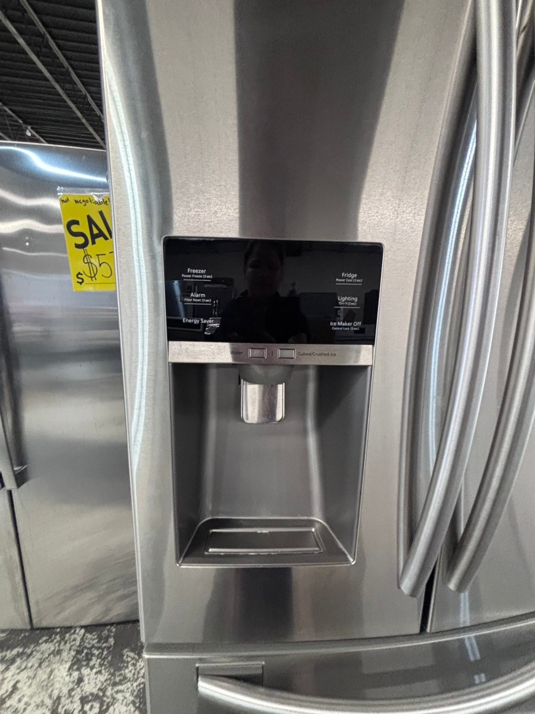 >*Samsung 4-doors French door Refrigerator 33w x 69h stainless steel w/ ice water dispenser 33" #RL7Q33QB