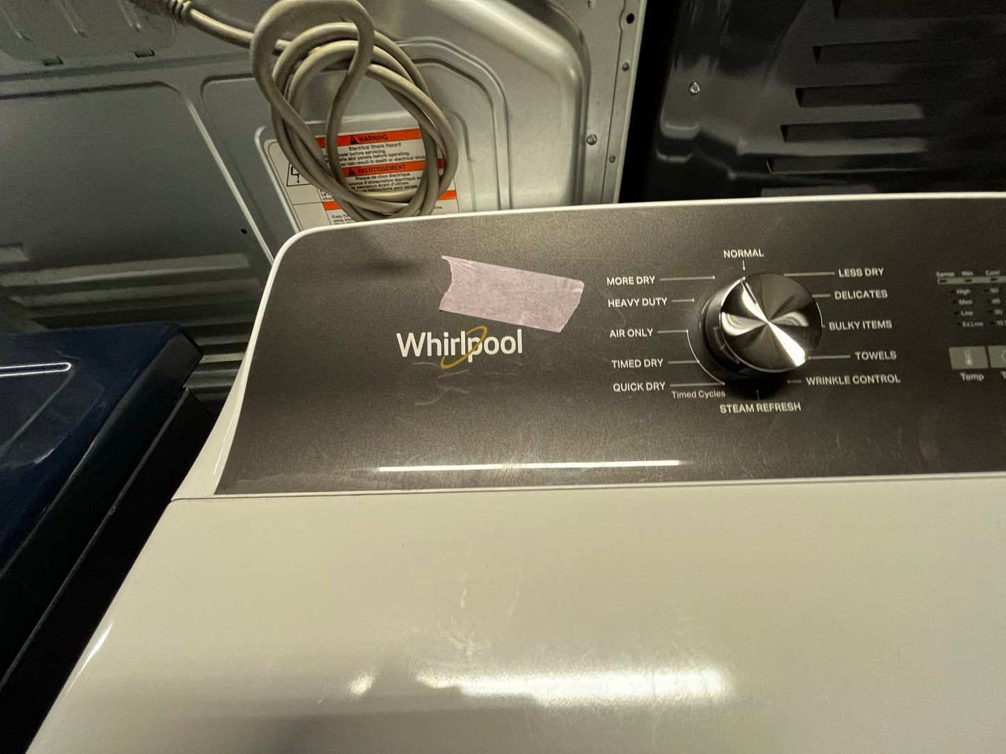 Whirlpool side x side extra large capacity electric 220v dryer   29” Refurbished #ED259B