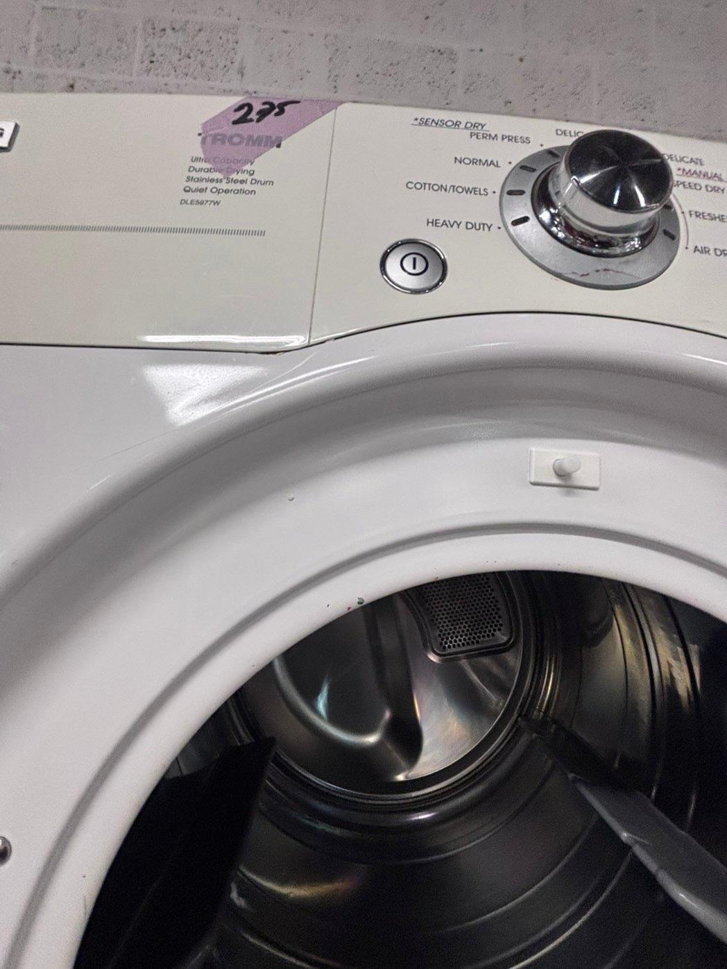 >*LG washer & dryer set electric 220v front load stackable or side by side - sensor dry in white #WDAZ6BSET