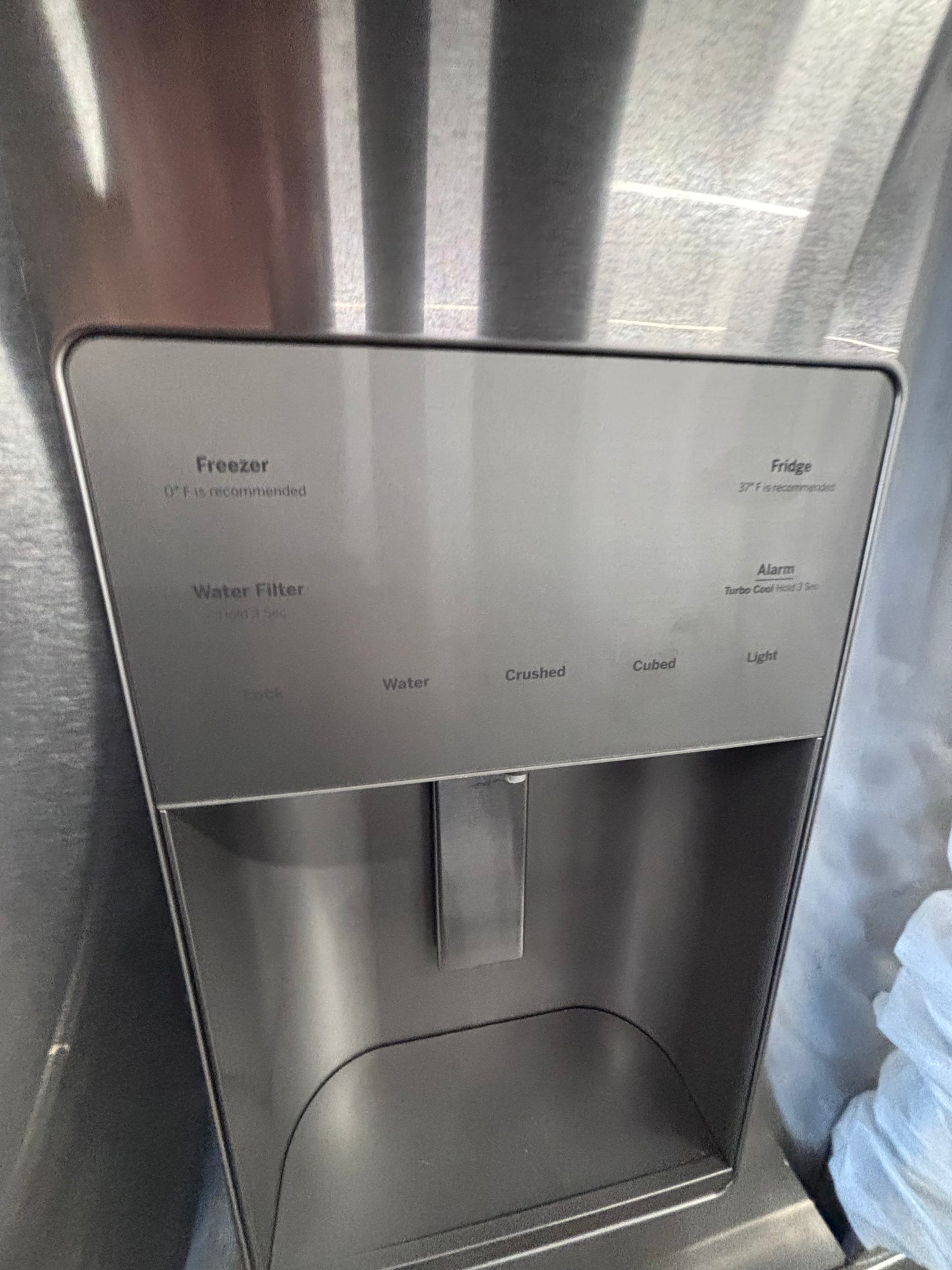 >>Used great condition used-Refurbished GE 36”w x69h x 29.1/5 depth refrigerator stainless steel w/ice & water dispenser 36 “ #FDF29U3B