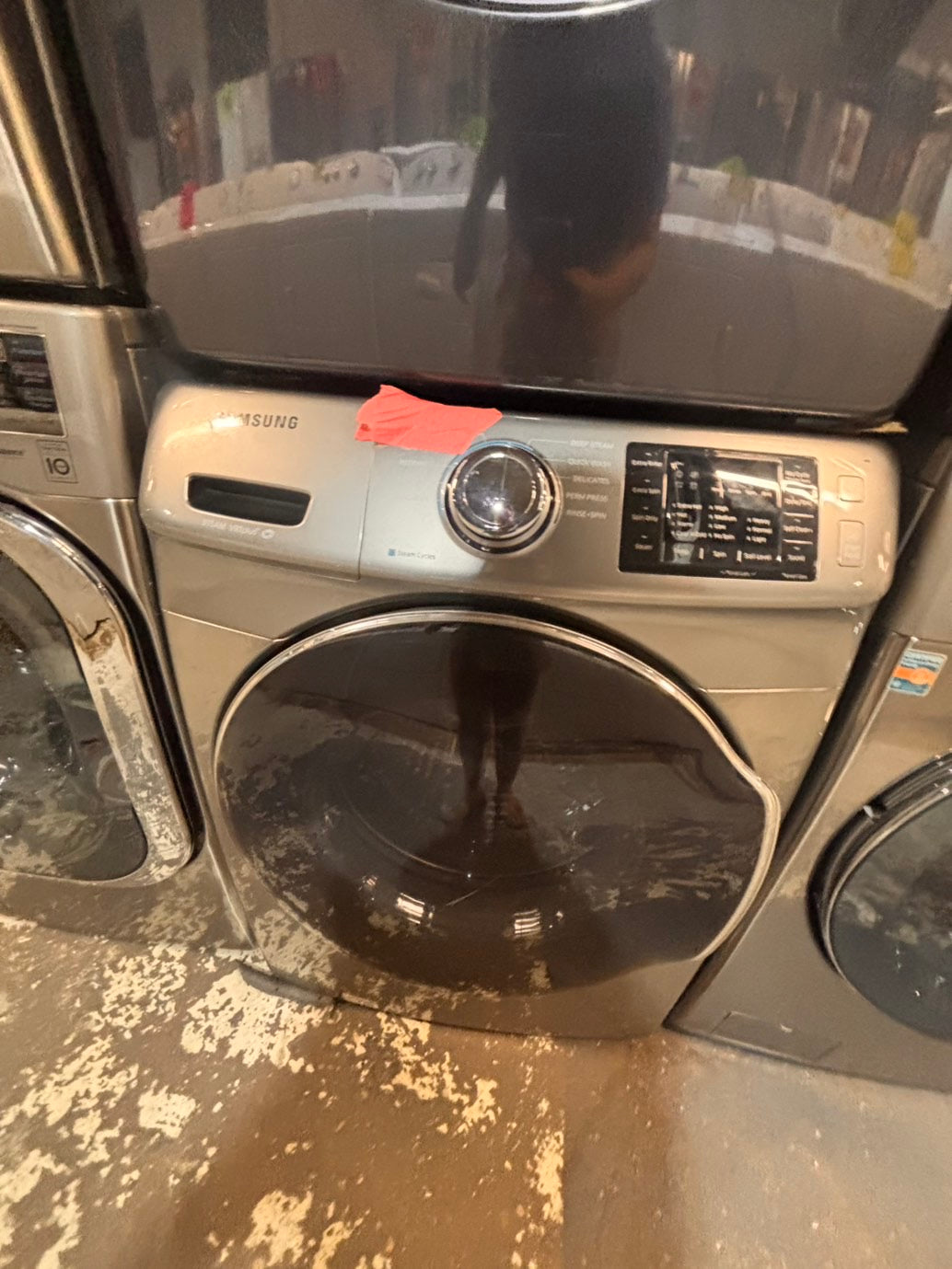 >*Samsung steam washer 4.5 cu ft large capacity used,refurbished gray color  #W55WHB