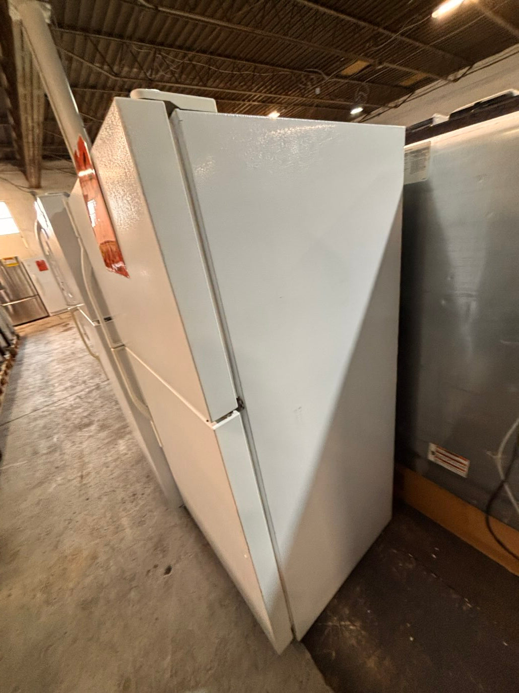 }}Clearance🔥 Kenmore 33” x65 1/2 height x 29depth Top freezer fridge white ,working 💯  with warranty ,used-refurbished #RTKW121B