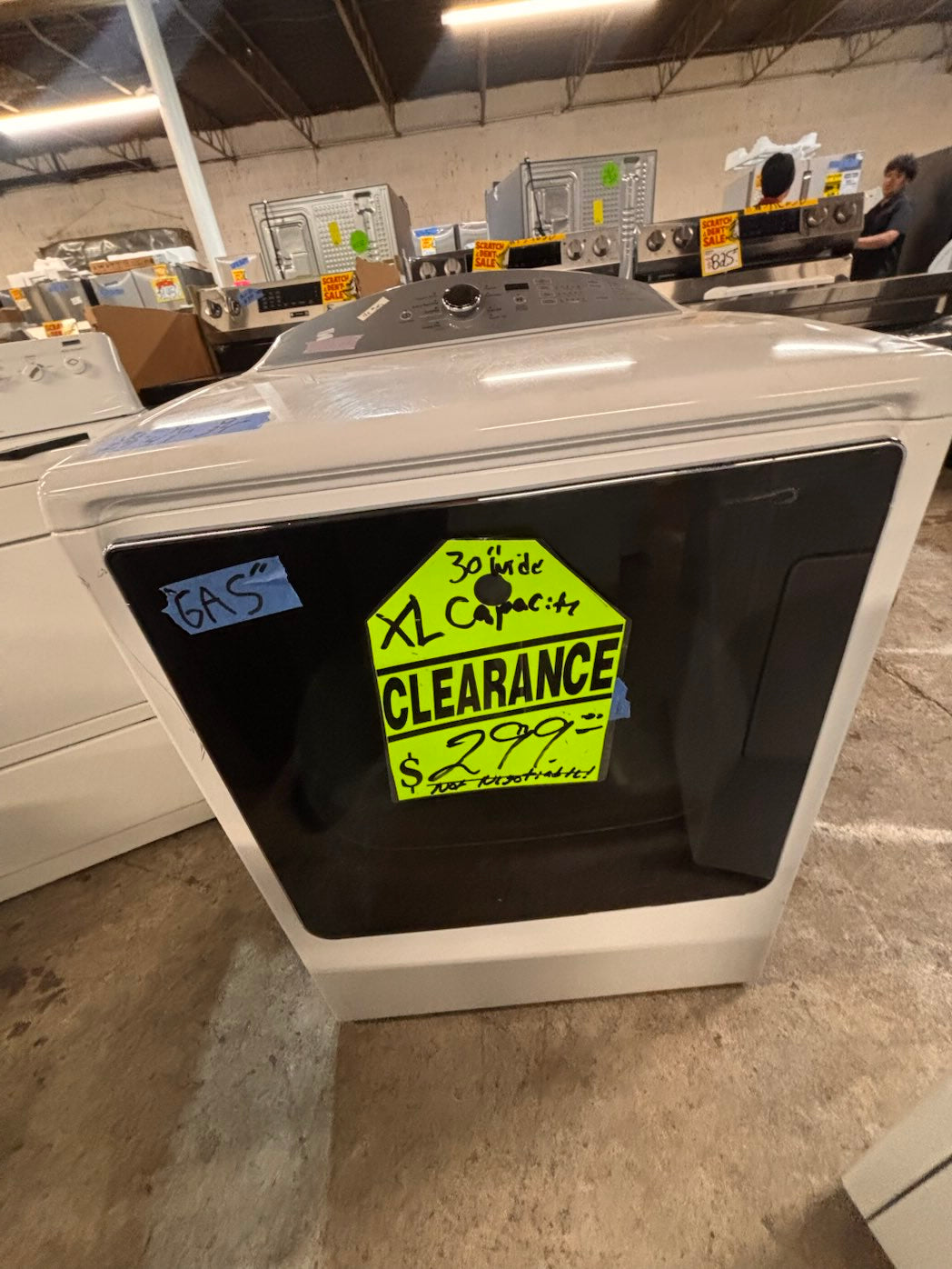 }}Kenmore 29” x 41” x 34”depth large capacity gas  dryer 110v side by side used-refurbished #GDDY1AB
