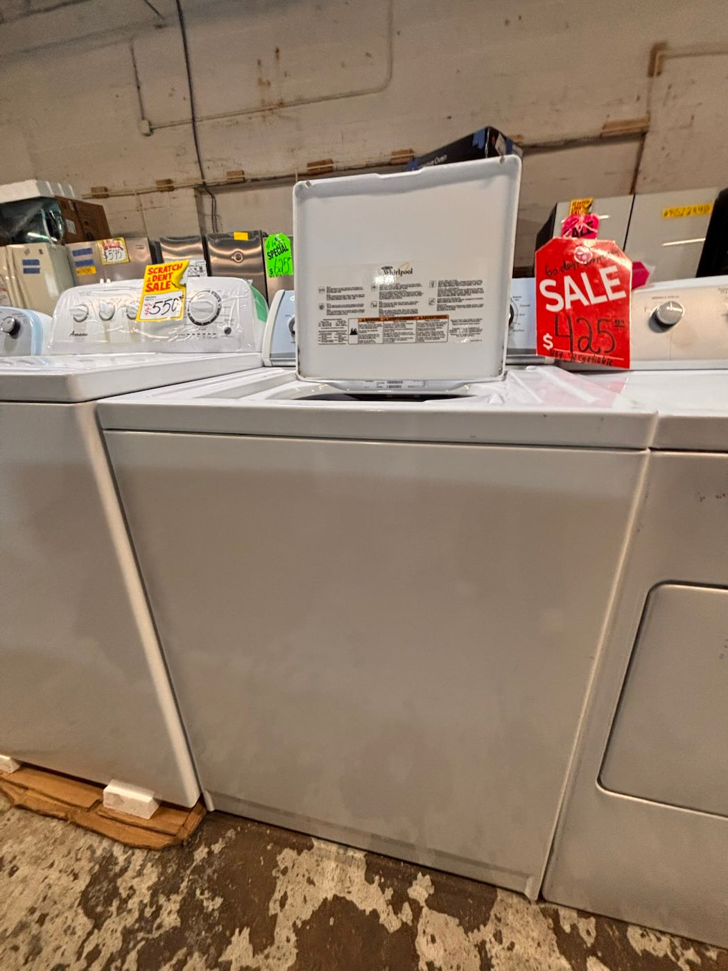 }}whirlpool top load washer with removable agitator large capacity & electric dryer 220v  set top load side by side used, refurbished working 💯  with warranty  #TSTR1YB