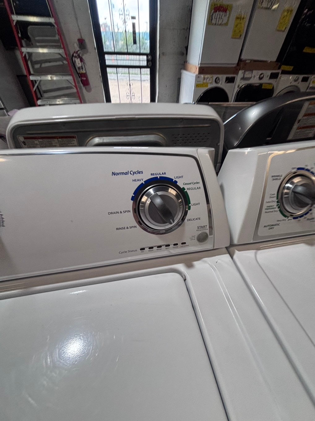 } whirlpool top load washer  & electric dryer 220v  set top load side by side #WST78TB