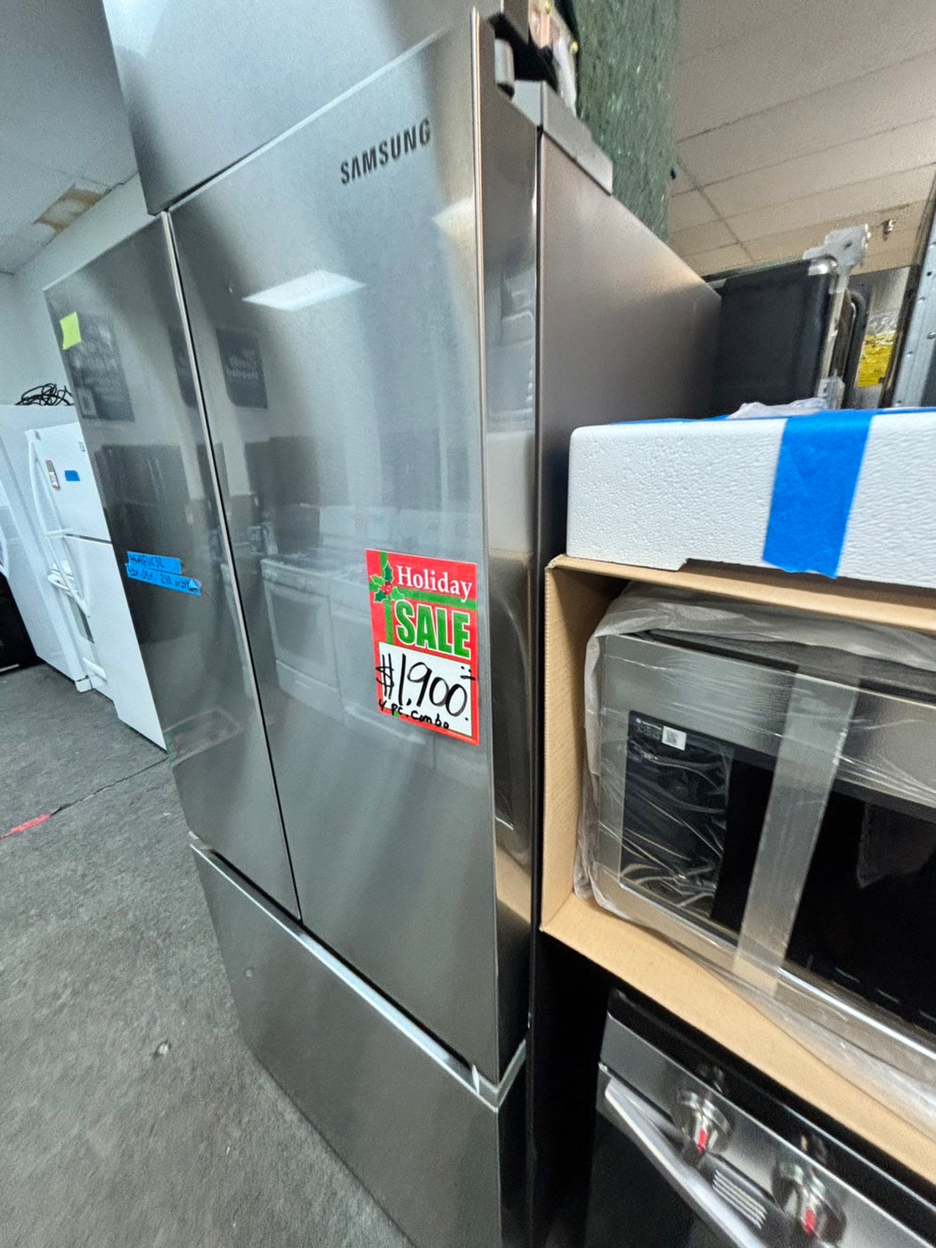 🎄🎄Christmas sale 🎅 | Samsung kitchen combo / furnished Refrigerator 32”, gas range, New microwave and dishwasher -💥4 appliances💥#RFGS32L