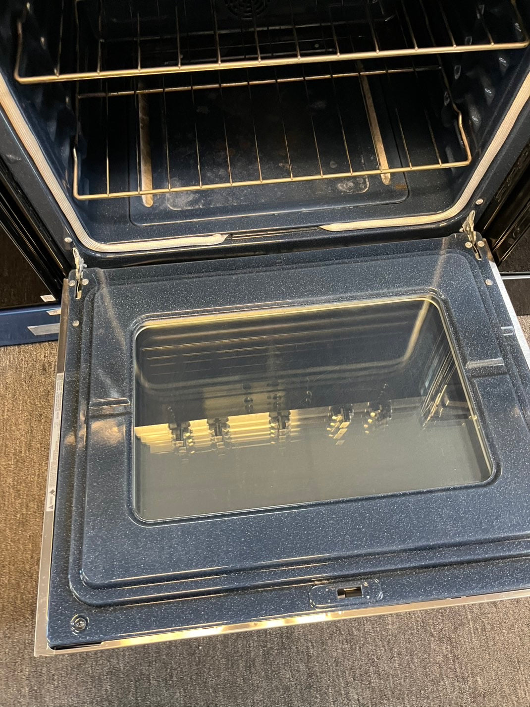 Samsung GAS range stainless steel 5 burner convection bake roast broil  Easy Mode Self clean Refurbished 30" #GPG34L