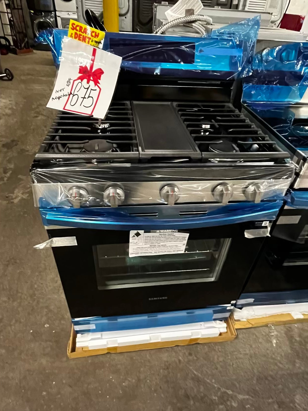 🎄Holiday Sale 🎁Samsung Open Box | Scratch & Dent 5.8 cu. ft. Gas Range 5 burner with Self-Cleaning Oven in Stainless Steel #GR74940B