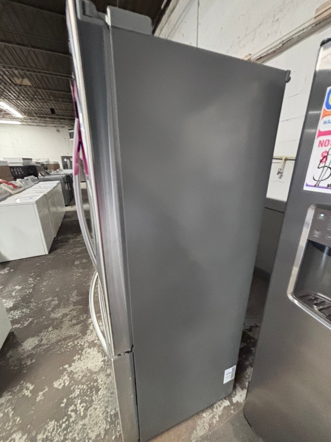 >LG French door Refrigerator counter depth stainless steel w/ ice water dispenser 36" #RTT624B
