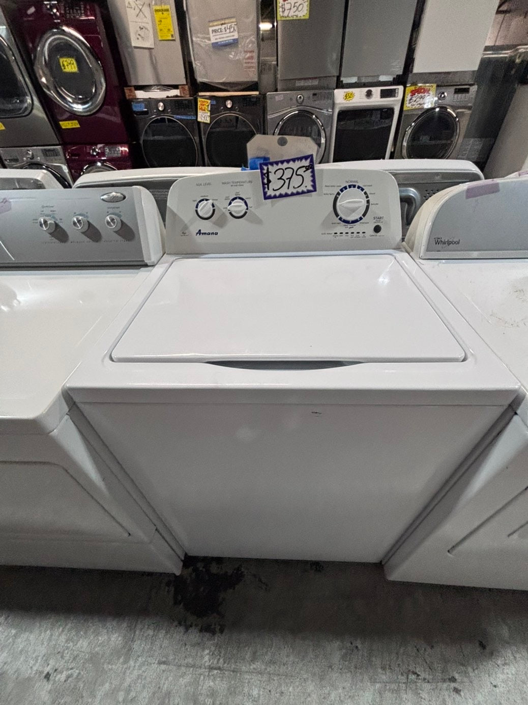 >*Amana  Top load washing machine large capacity w agitator 27" in good condition,used-Refurbished #WP3BYQB
