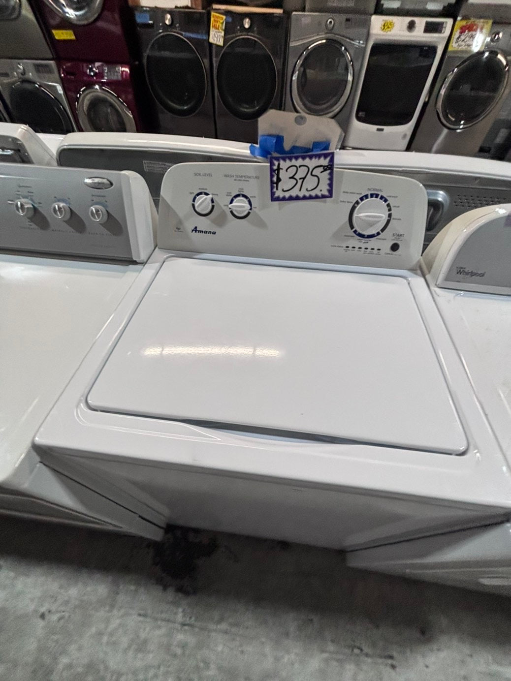 >*Amana  Top load washing machine large capacity w agitator 27" in good condition,used-Refurbished #WP3BYQB