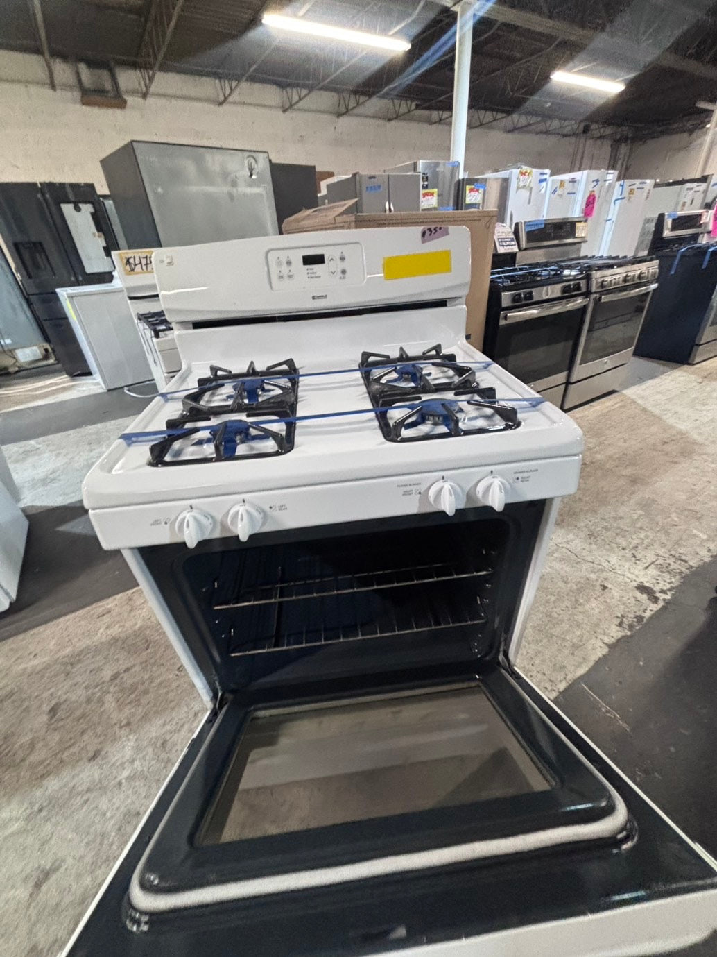 >*Kenmore Gas range 4 burner bake broil Hi/Lo self clean in  white used-Refurbished 30” #G1TN2B