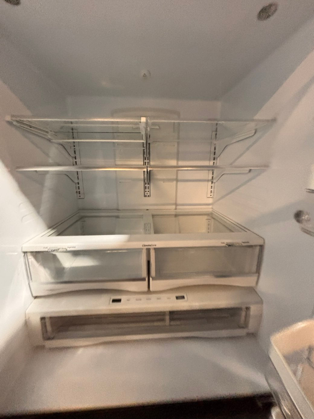 }}Whirlpool30”x67.1/2h French Door freezer fridge black stainless steel with Iced & water 💦 dispenser  used refurbished #FDW309HB