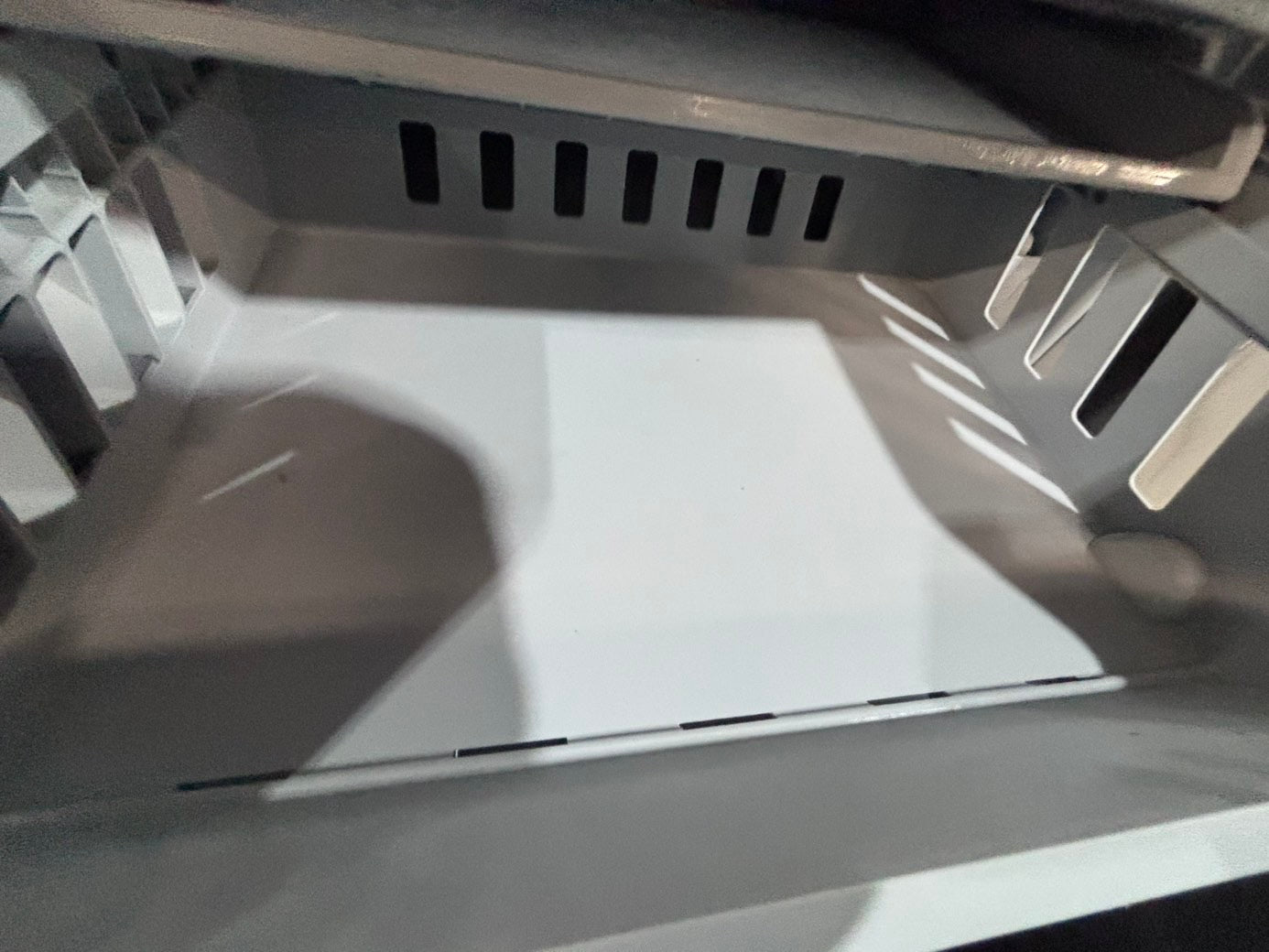 >*kitchen Aid French door Refrigerator counter depth stainless steel w/ ice water dispenser great condition 36"    (👀missing shelf on the door)  used-refurbished #KAF1424B