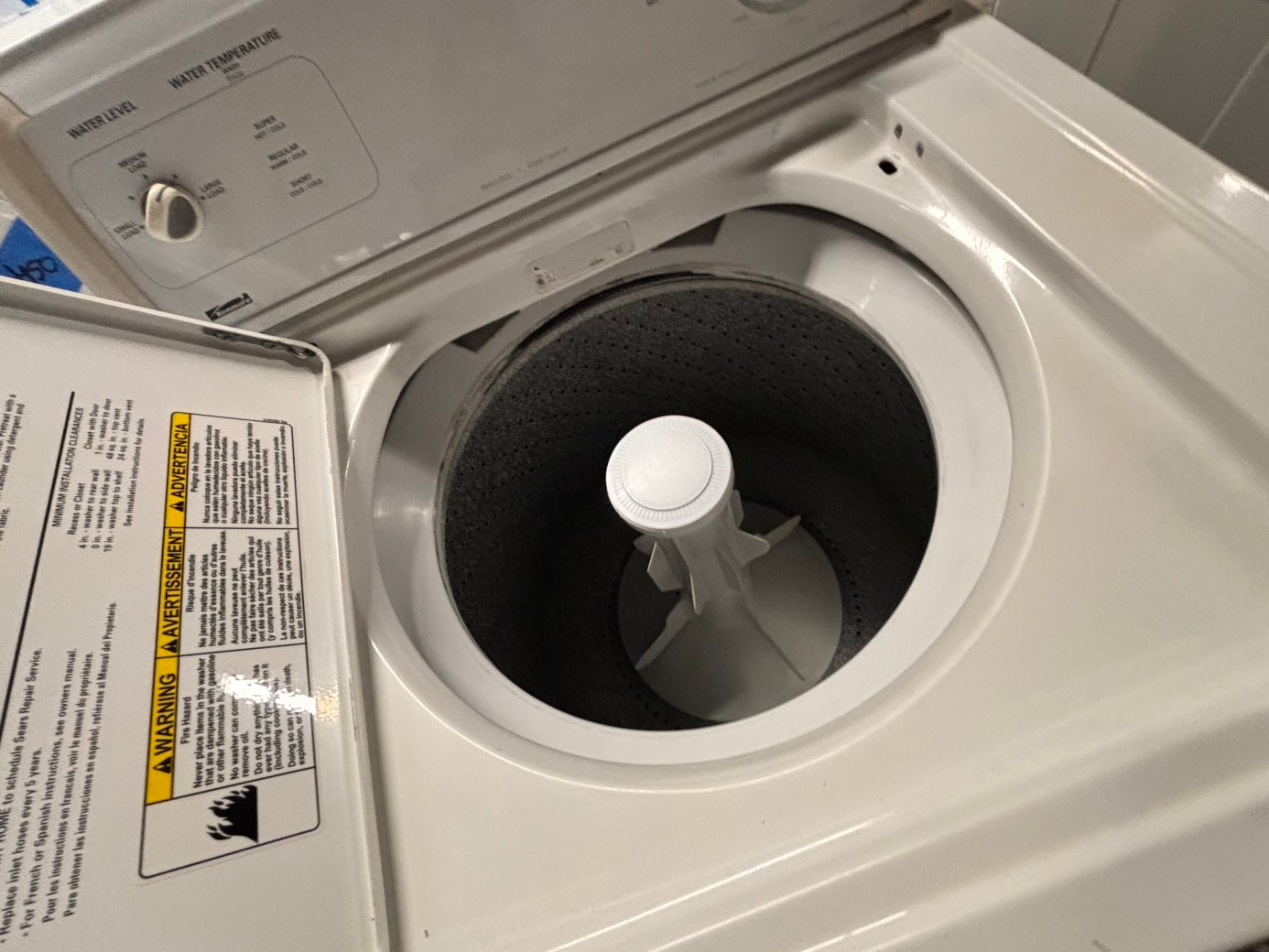 >special price‼️Kenmore top load washer w/agitator  & electric dryer flat back  220v  set top load side by side #WH7X3BSET